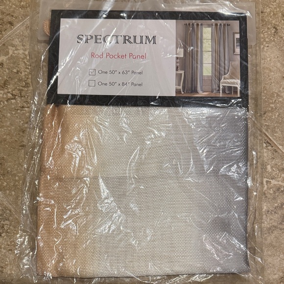 Spectrum Rod Pocket Panels - 4 Panels fit 2 windows - 50”x63” - Picture 3 of 7